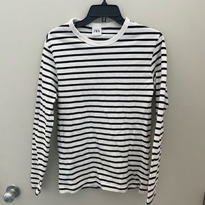 Zara Striped Long Sleeve Top